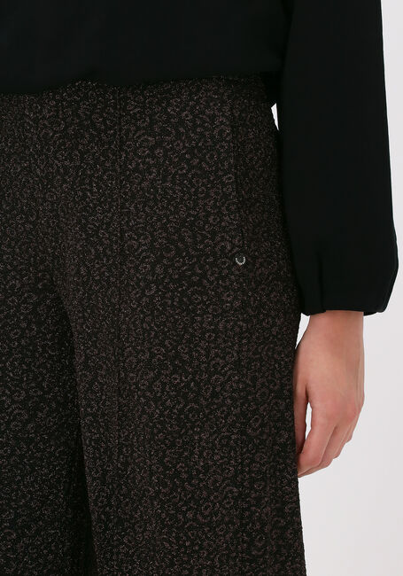 Schwarze SCOTCH & SODA Weite Hose HIGH RISE JERSEY SHINY PATTERN - large