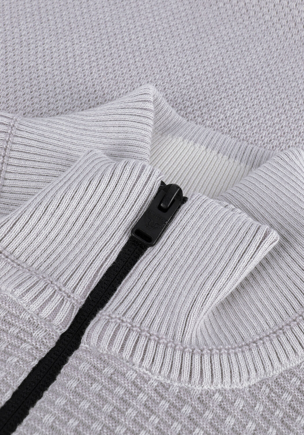 Hellgrau PME LEGEND Pullover HALF ZIP COLLAR COTTON PLATED - large