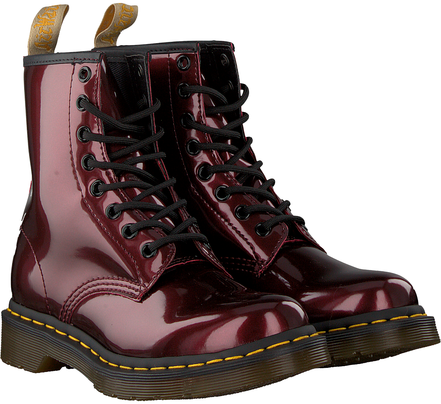 doc martens bordeaux lack