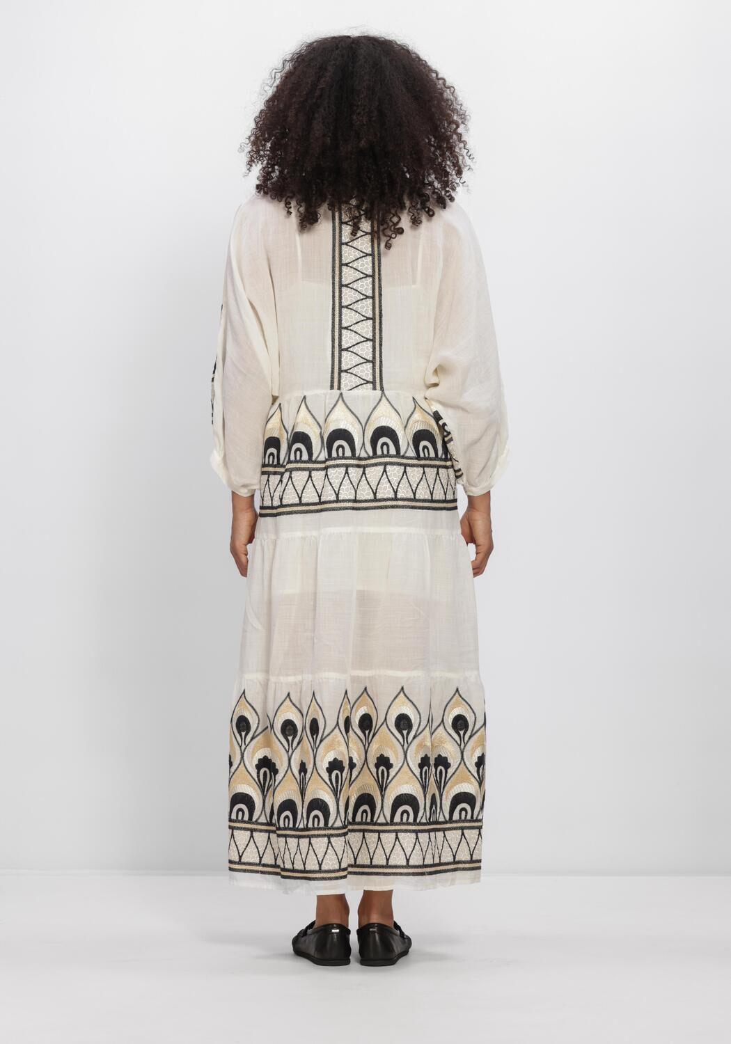 Ecru GREEK ARCHAIC KORI Maxikleid S26K-4033201 - large