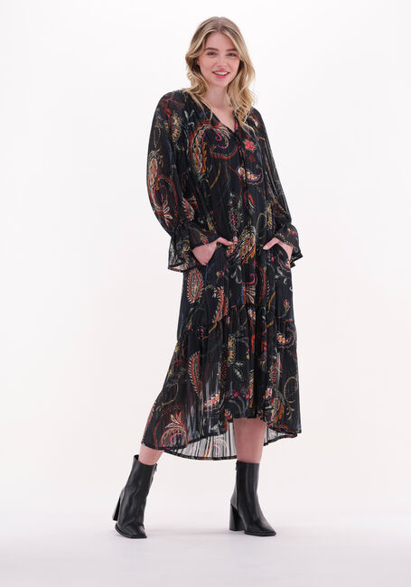 Schwarze ANA ALCAZAR Midikleid DRESS PUFF SLEEVES ÖKO-TEX 100 - large