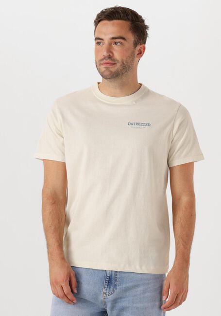Ecru DSTREZZED T-shirt NICKOLAS GRAPHIC TEE - large