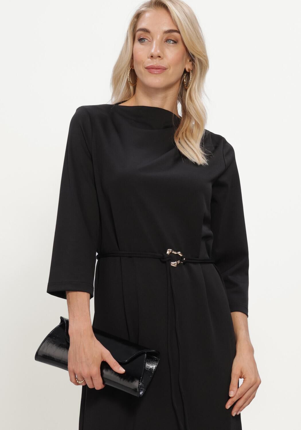 Schwarze FREEBIRD Midikleid DEVOTED - large