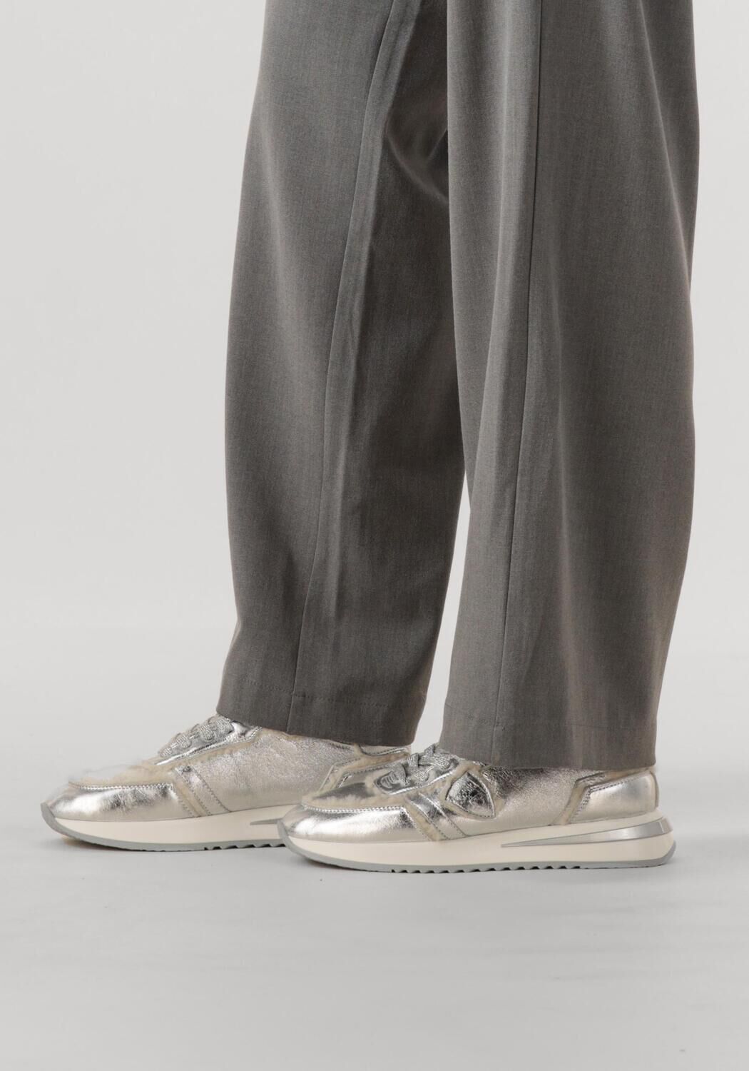 Silberne PHILIPPE MODEL Sneaker Low TROPEZ 2.1 LOW WOMAN - large