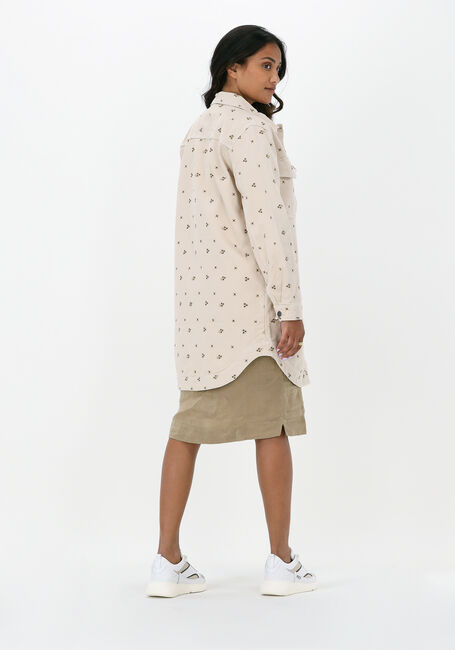 Beige OBJECT Jeansjacke JAYLA TWILL LONG SHIRT - large