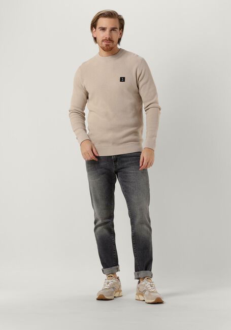 Beige BUTCHER OF BLUE Pullover SQUARE CREW - large