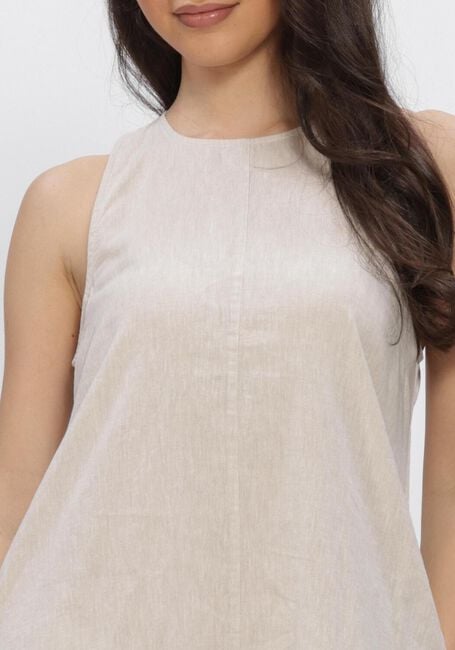 Beige SELECTED WOMEN Maxikleid SLFLUISA RELAXED LINEN BLEND DRESS - large