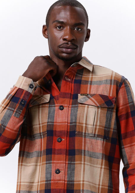 Braune PME LEGEND Casual-Oberhemd LONG SLEEVE SHIRT CTN YD SLUB CHECK - large