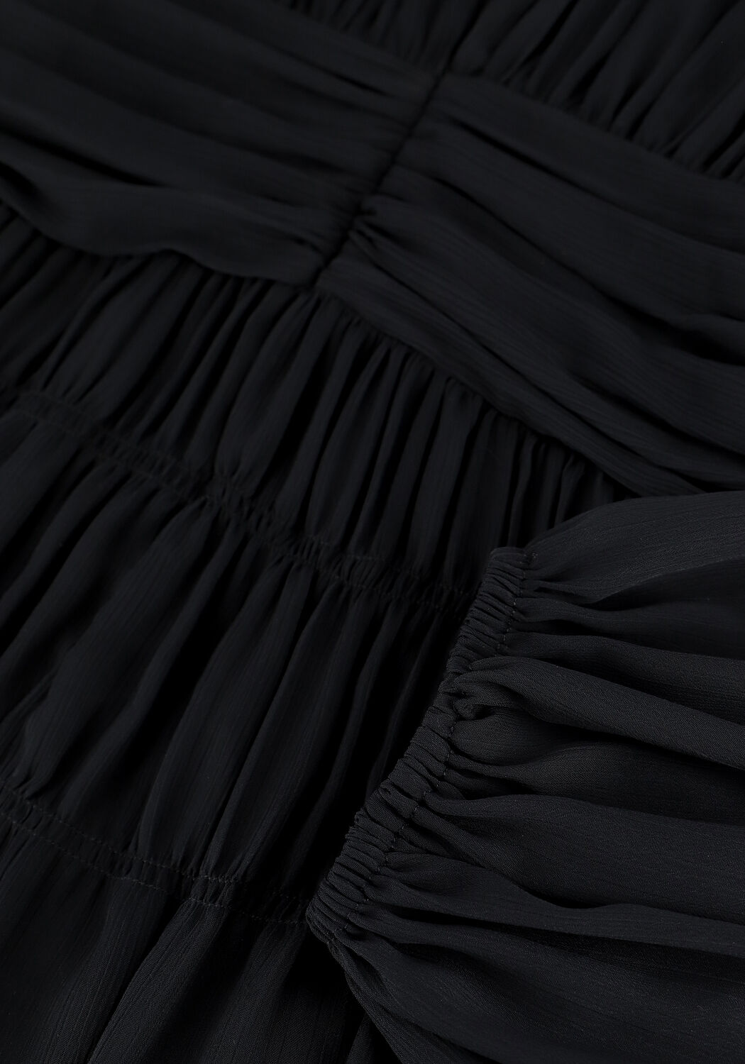 Schwarze Y.A.S. Minikleid YASYVES LS DRESS - SHOW S. - large