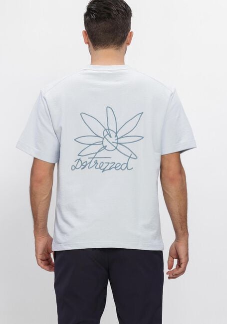 Hellblau DSTREZZED T-shirt LASSE GRAPHIC TEE - large