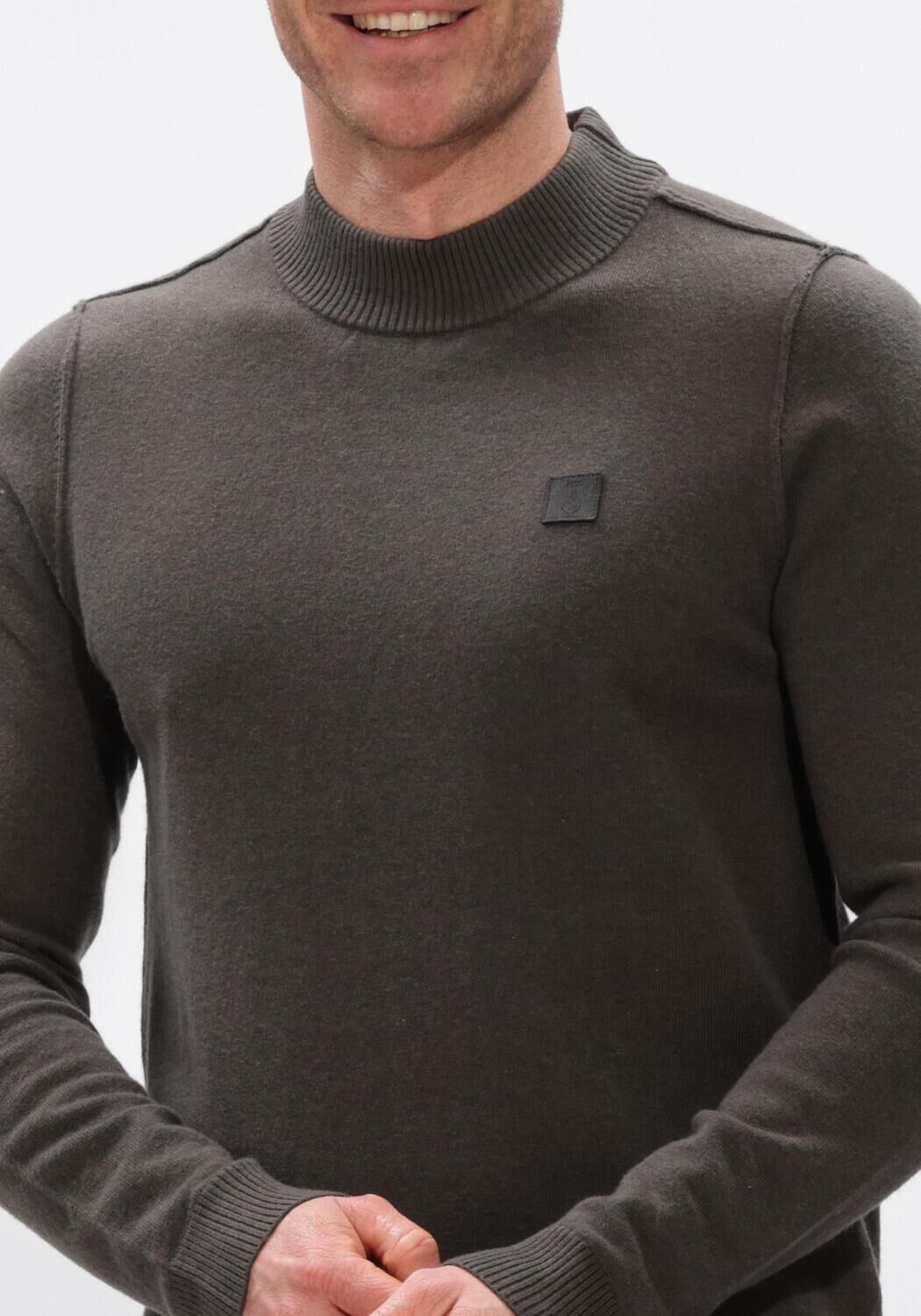 Braune BUTCHER OF BLUE Pullover CLIFDEN MOCK - large