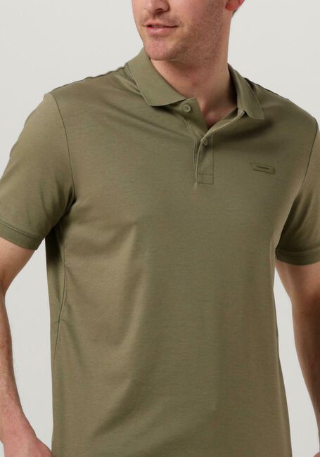 Khaki CALVIN KLEIN Polo-Shirt SMOOTH COTTON SLIM POLO - large