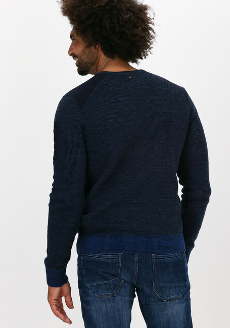 Blaue PME LEGEND Pullover R-NECK COTTON RIB KNIT - large