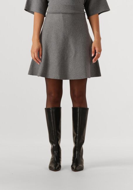 Graue OBJECT Minirock OBJREYNARD HW SHORT KNIT SKIRT - large