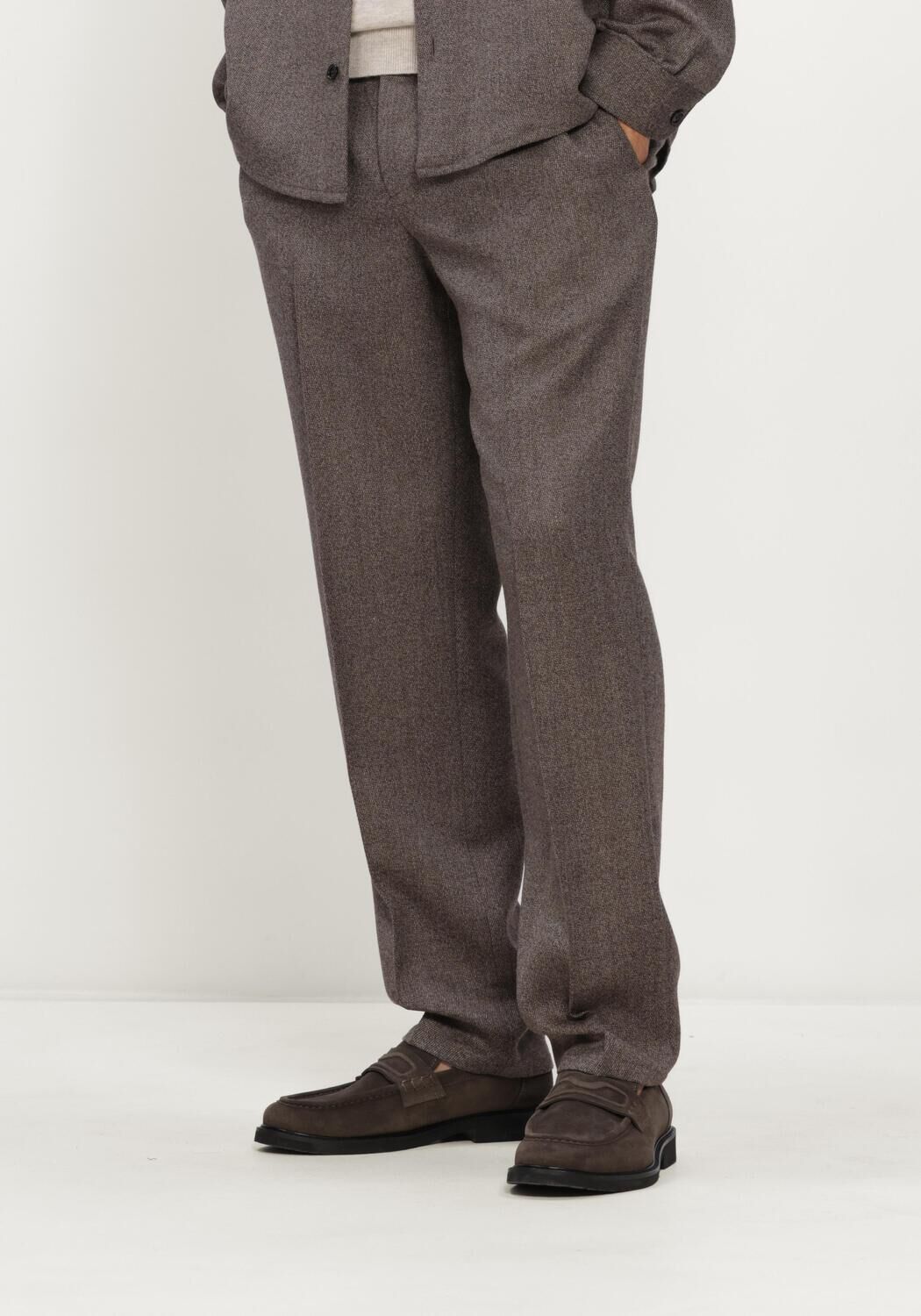 Braune PROFUOMO Hose TROUSER MOULINE - large