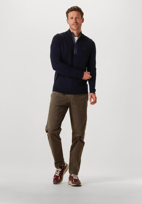 Blaue BUTCHER OF BLUE Pullover CLIFDEN HALFZIP - large