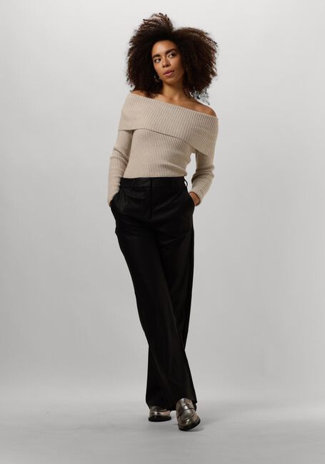 Schwarze MINUS Hose TASJA MID WAIST PU PANT - large