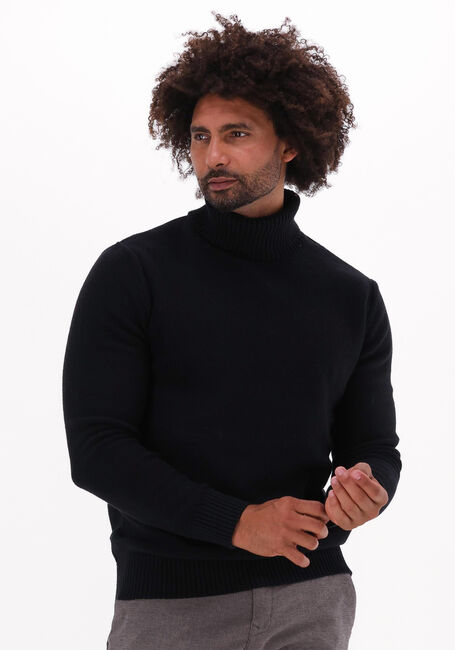 Schwarze SELECTED HOMME Rollkragenpullover AXEL LS KNIT ROLL NECK - large