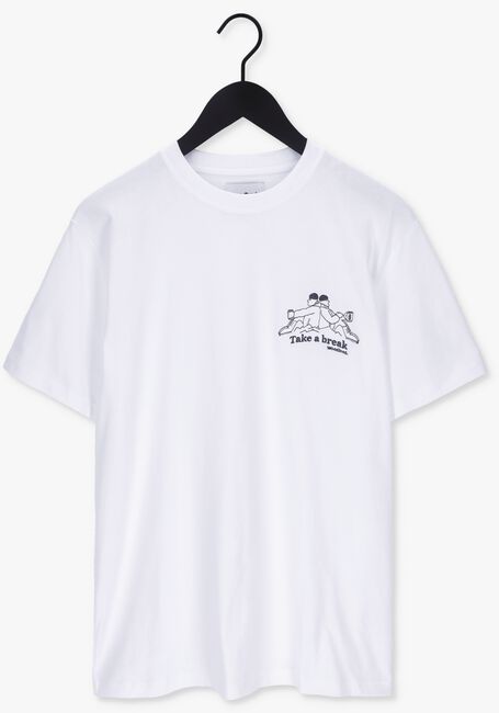 Weiße WOODBIRD T-shirt YURI BREAK TEE - large