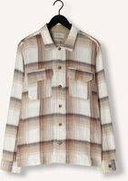Sand CAST IRON Overshirt LONG SLEEVE SHIRT SLUB CHECK Sand CAST IRON Overshirt LONG SLEEVE SHIRT SLUB CHECK - medium