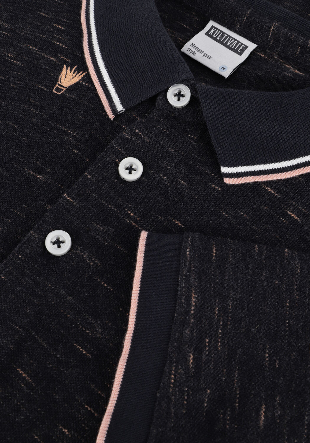 Dunkelblau KULTIVATE Polo-Shirt PL PLANT - large