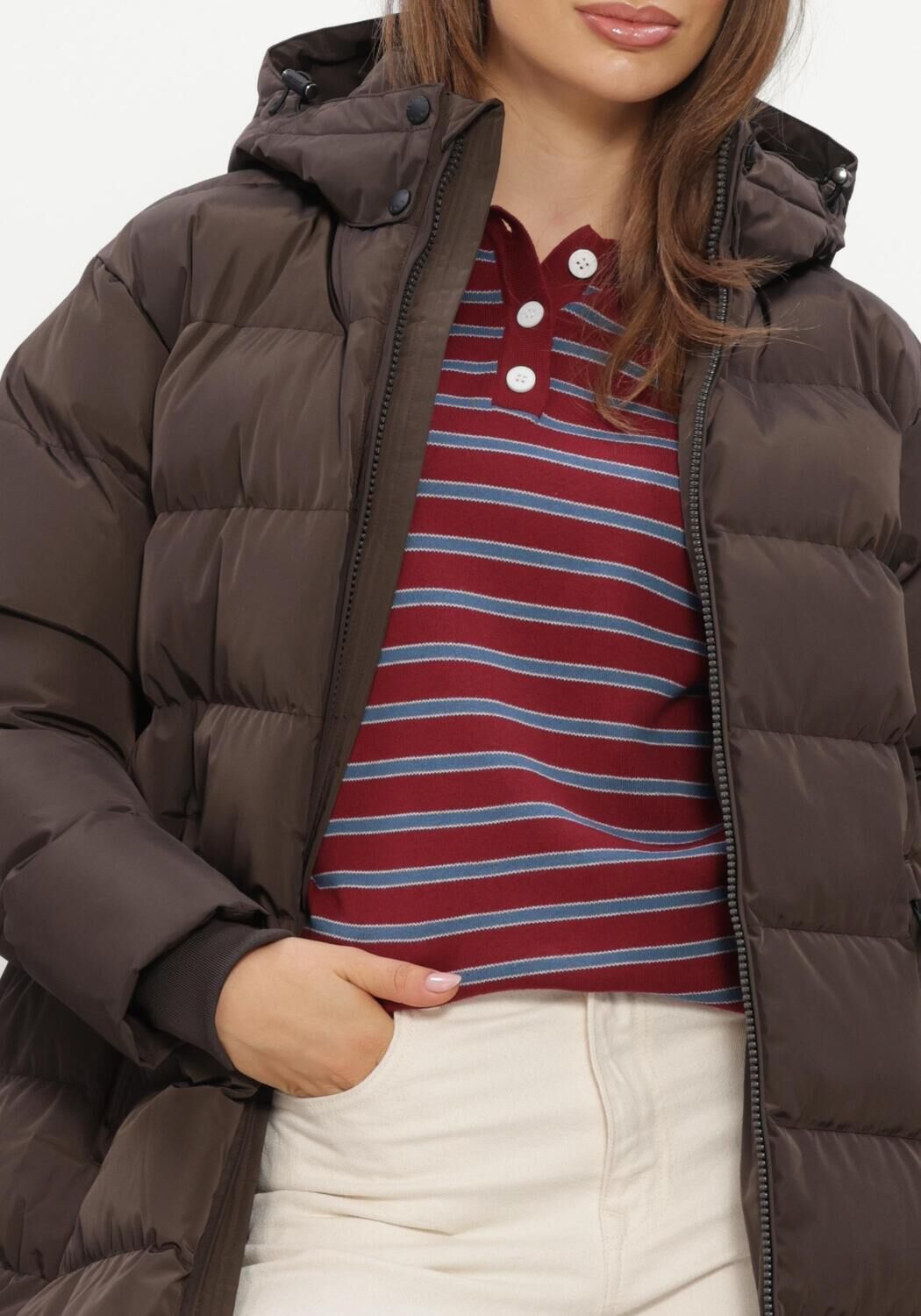 Braune AIRFORCE Wattierte Jack GRACE JACKET - large