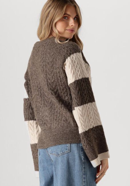 Beige OBJECT Pullover OBJROSA KNIT L/S RE PULLOVER - large