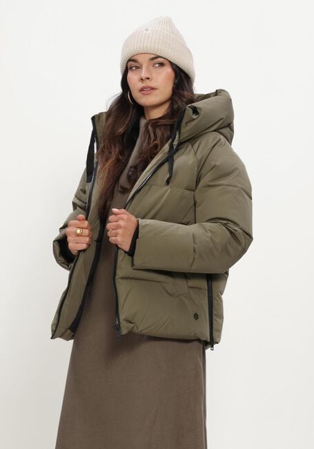 Khaki MSCH COPENHAGEN Wattierte Jack MSCHPAVINARIA SHORT JACKET - large