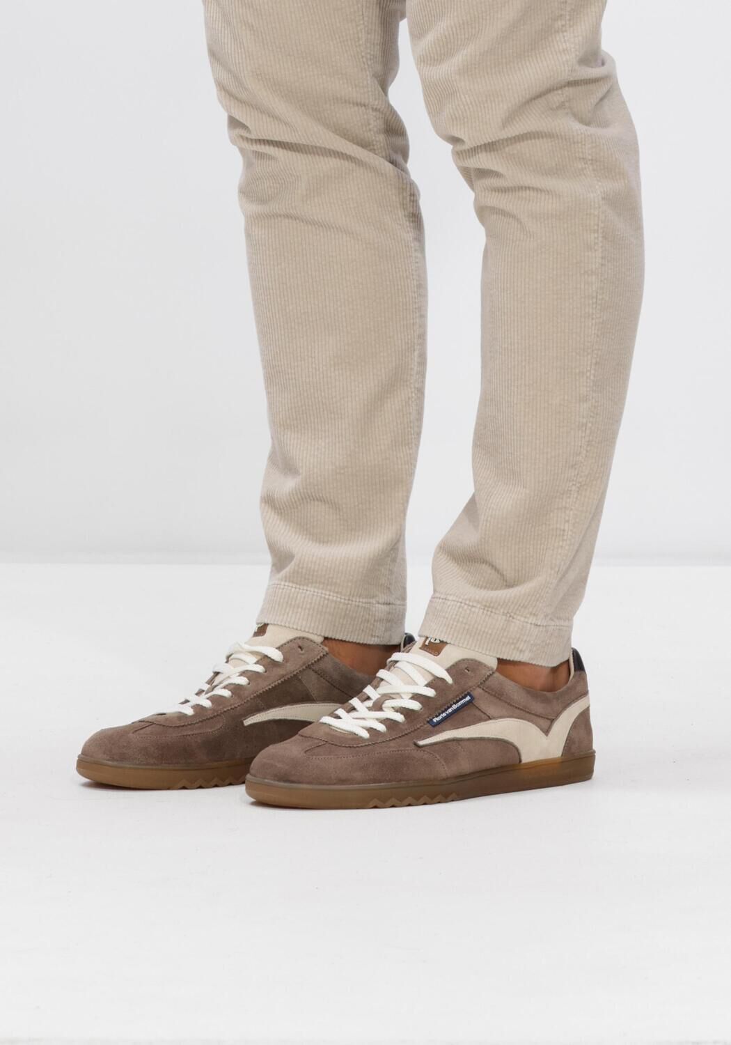 Taupe FLORIS VAN BOMMEL Sneaker Low SFM-10224 DE ZALER - large