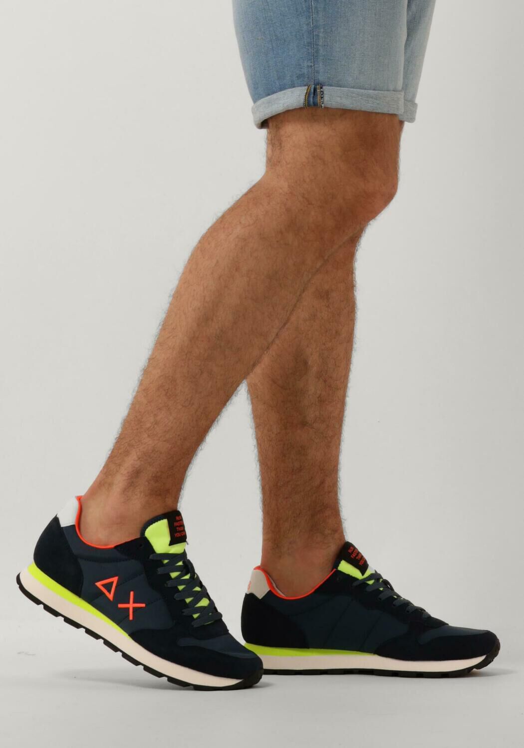 Blaue SUN68 Sneaker Low TOM FLUO - large
