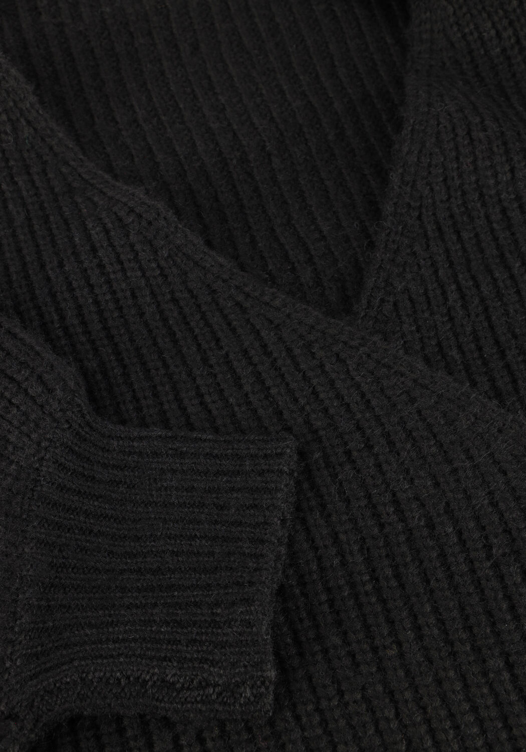 Schwarze ANOTHER LABEL Strickjacke ABBY KNITTED CARDIGAN - large