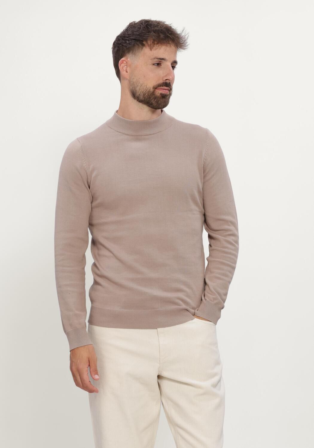 Taupe MACED Pullover M-ALEX - large