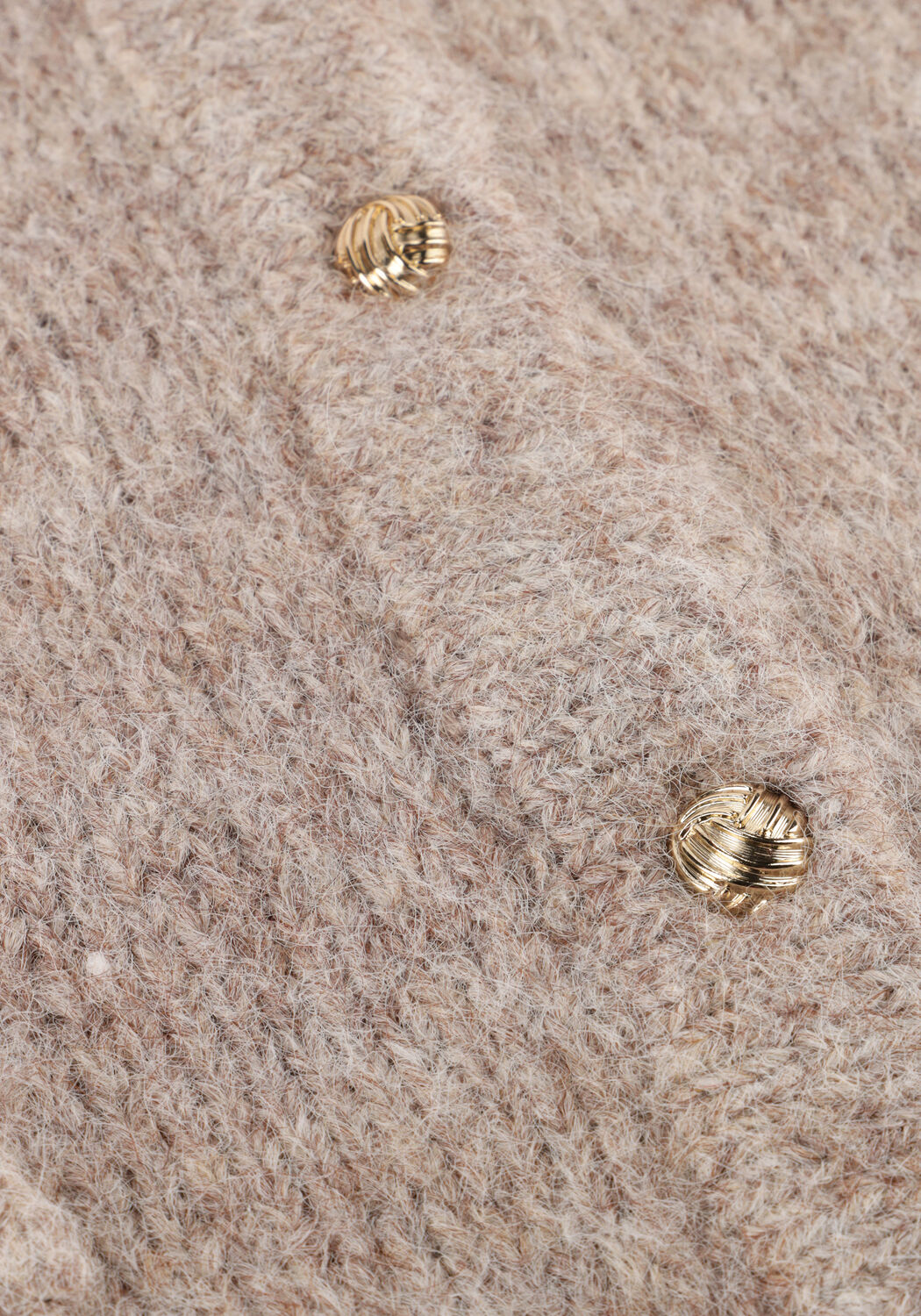 Beige OBJECT Strickjacke OBJSAGGIA RE L/S KNIT CARDIGAN - large