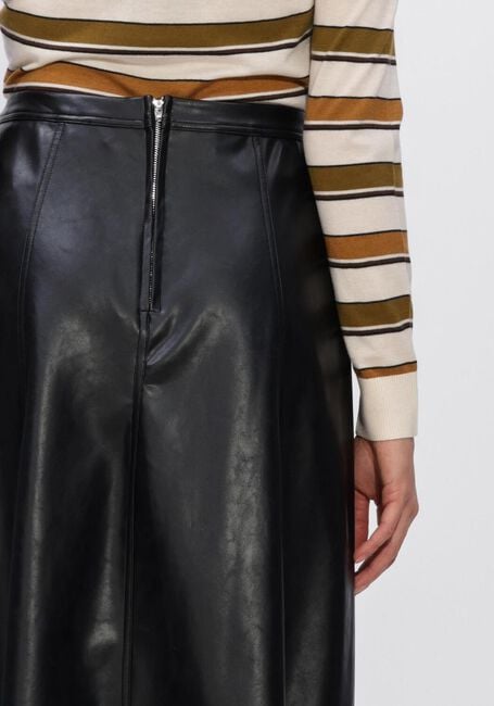 Schwarze NEO NOIR Midirock RAYA FAUX LEATHER SKIRT - large