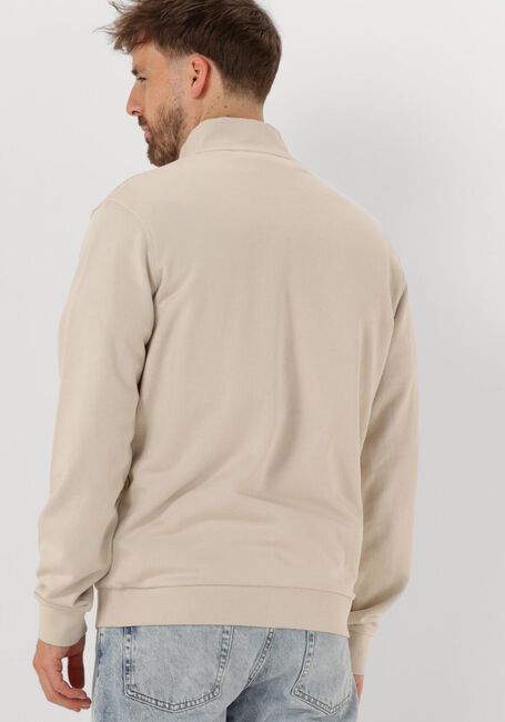 Ecru LYLE & SCOTT Sweatshirt LOOPBACK QUARTER ZIP SWEAT - large