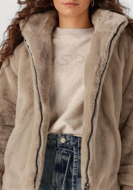 Beige MOSCOW Fake-Fur-Jack 08-08-EVELYN-3 - large