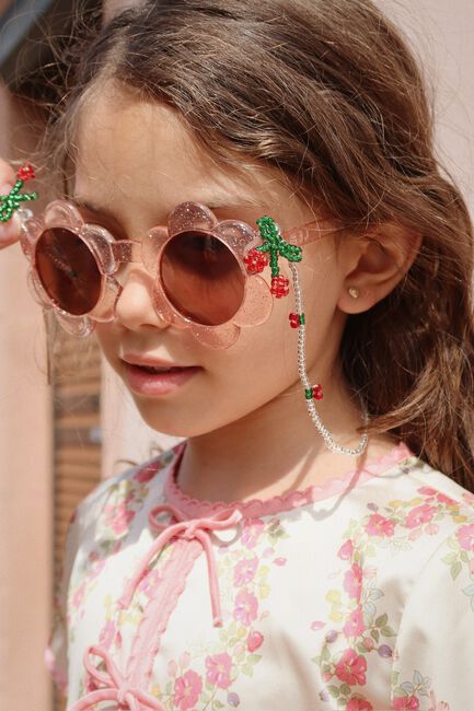 Hell-Pink KONGES SLOJD Sonnenbrille SUNGLASSES JUNIOR FLOWER - large