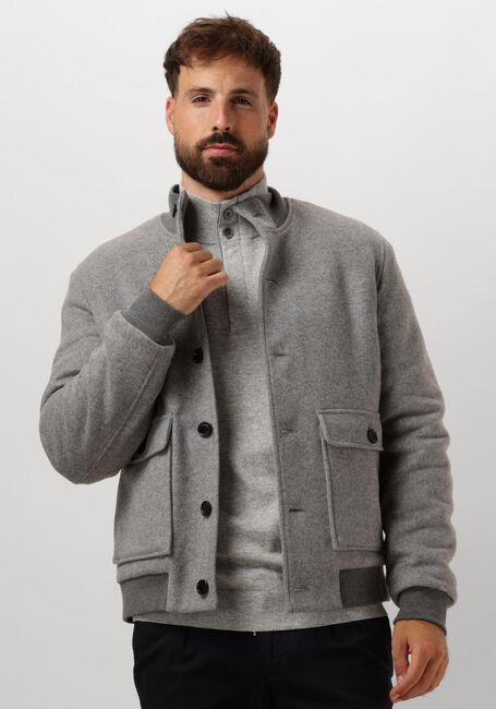 Graue PROFUOMO Jack OUTERW BMBR KNIT JACK - large