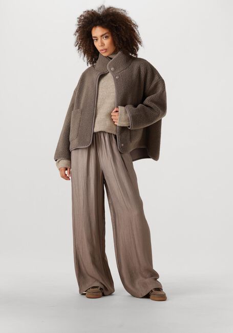 Braune KNIT-TED Teddy-Jacke JILL - large