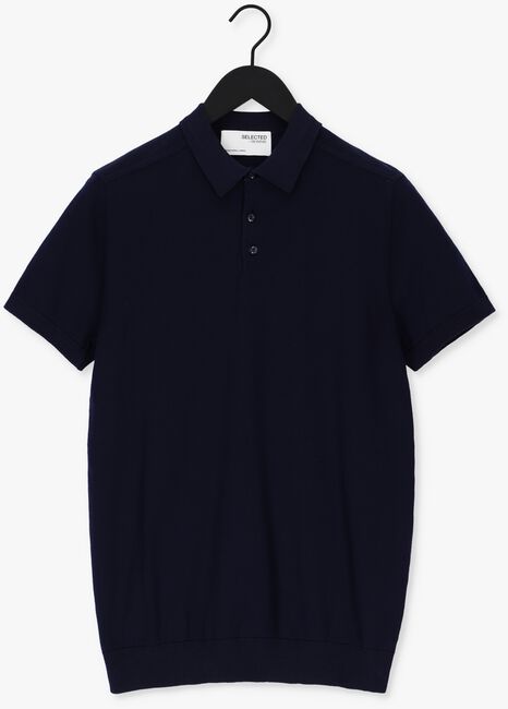 Dunkelblau SELECTED HOMME Polo-Shirt SLHBERG SS POLO NECK B - large