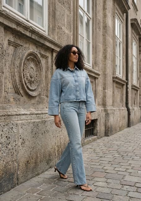 Blaue DANTE6 Jeans GLAM STUDDED BOOTCUT JEANS - large