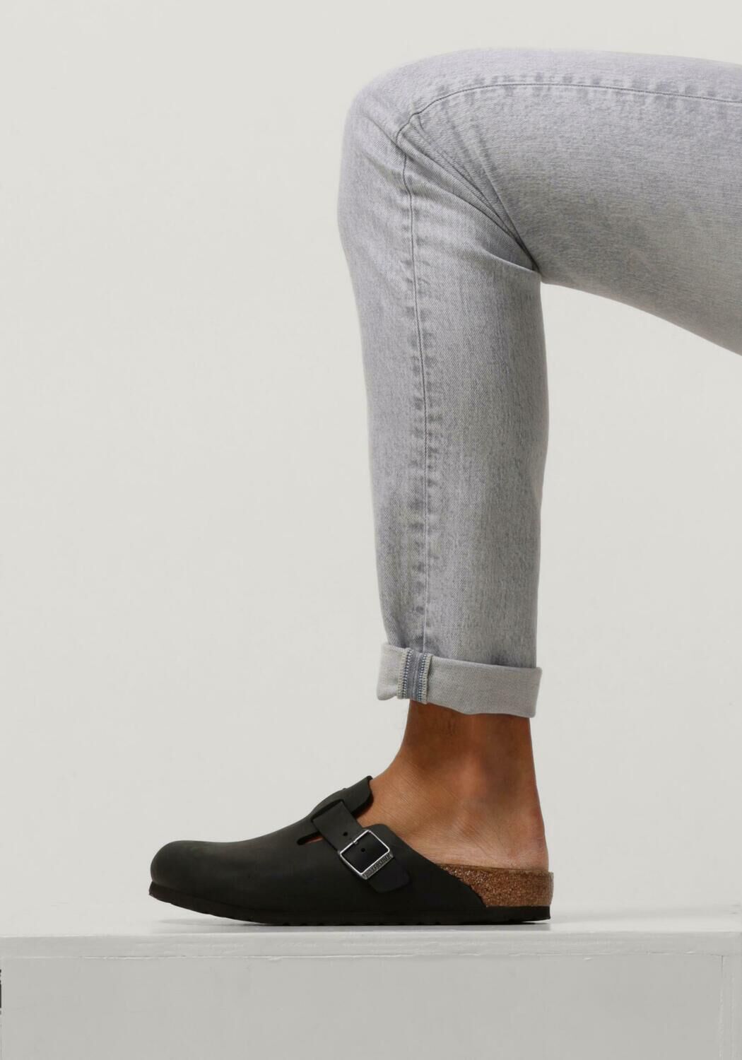 Schwarze BIRKENSTOCK Slipper BOSTON HEREN - large