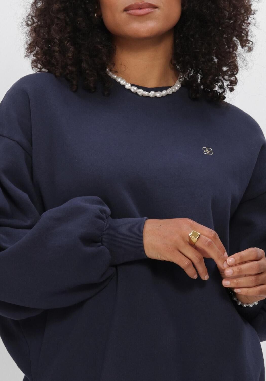 Dunkelblau BY-BAR Pullover LILI LONG SWEATER - large