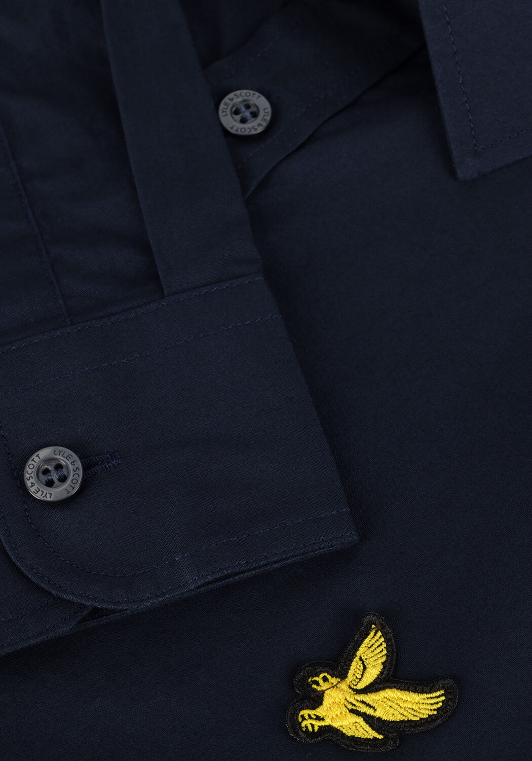 Dunkelblau LYLE & SCOTT Casual-Oberhemd LONG SLEEVE POPLIN - large