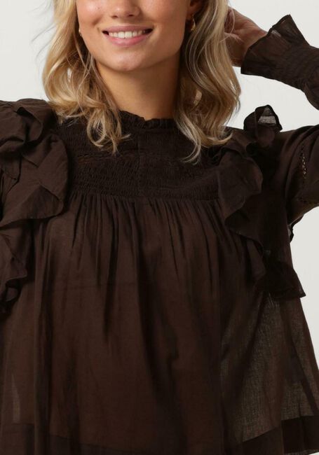 Braune NEO NOIR Blusen SARNA S VOILE BLOUSE - large