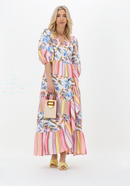 Mehrfarbige/Bunte Y.A.S. Maxikleid YASPAIZAJANA 3/4 MAXI DRESS S. - FEST - large