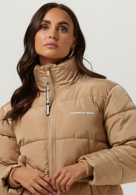 Sand COLOURFUL REBEL Wattierte Jack FIONA PUFFER JACKET - large