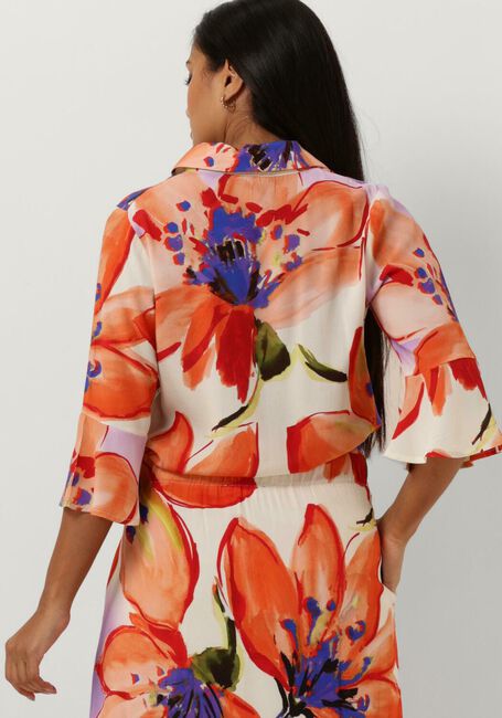 Orangene JANSEN AMSTERDAM Blusen WBF773 WOVEN PRINT BLOUSE 3/4 SLEEVE - large