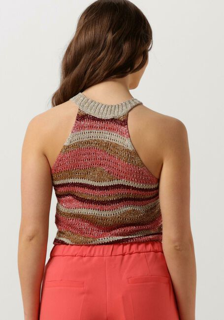 Mehrfarbige/Bunte SUMMUM Top HALTER TOP LUREX SWIRL KNIT - large