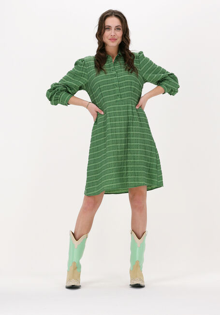 Grüne OBJECT Minikleid KENDRA L/S DRESS - large